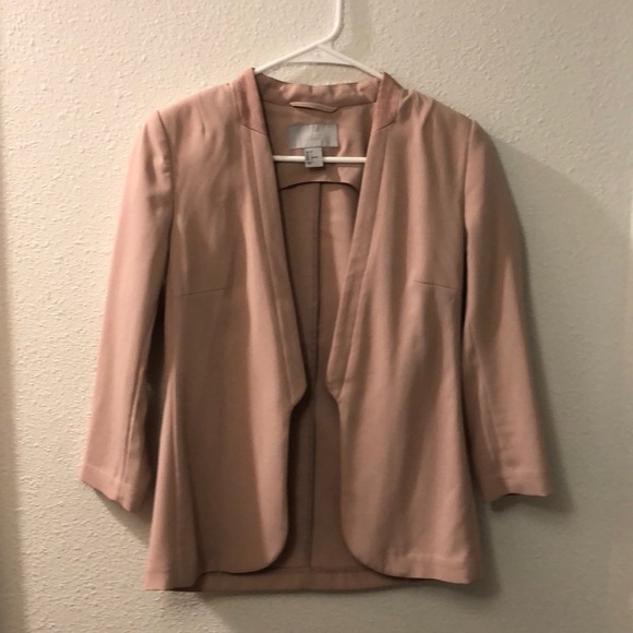 H&M unlined nude blazer